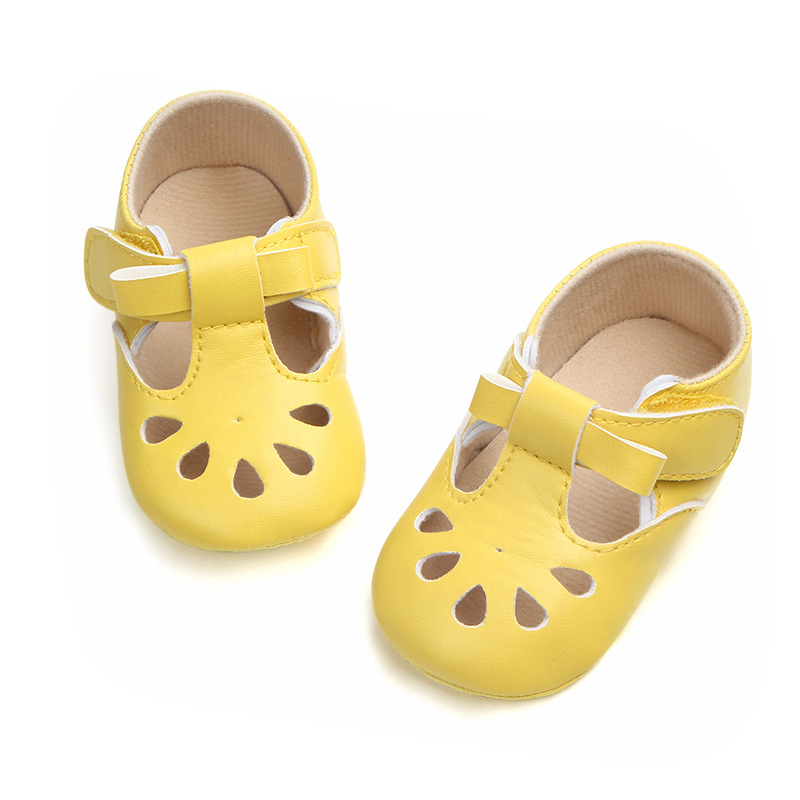 Wholesale of best-selling multi-color perforated baby shoes, anti-slip walking shoes, semi-rubber soles and soft-soled baby shoes 0921 pic 9