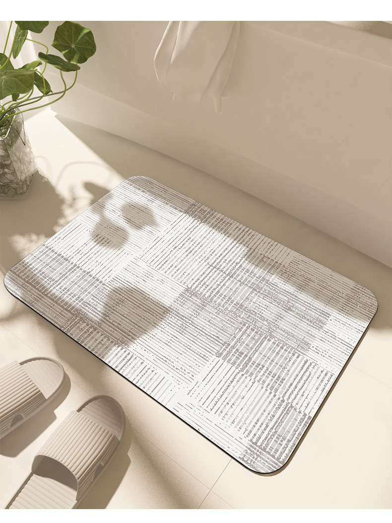 浴室硅藻泥吸水垫防滑垫厕所卫生间门口洗手间脚垫家用卫浴地毯详情10