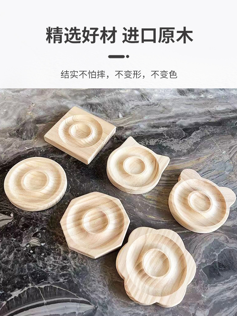 首饰展示架收纳架手链手环菩提手串手镯耳环饰品文玩展示盘纯实木详情3