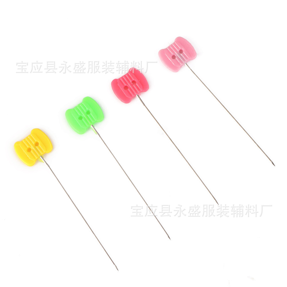 工厂供应彩色小鸟针郁金香形大头针手工装饰塑料定位裁剪针批发详情14