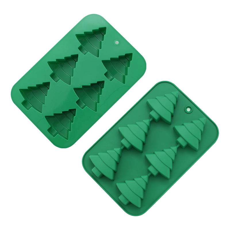 Cross-border Christmas molds, silicone molds, Christmas tree gingerbread man, snowflake Christmas molds, cookie and candy molds pic 16