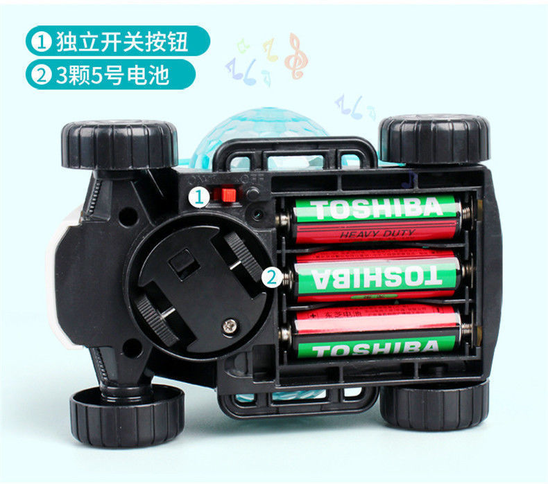 抖音网红同款玩具电动声光跳舞玩具自动行走音乐男女孩卡通玩具车详情8