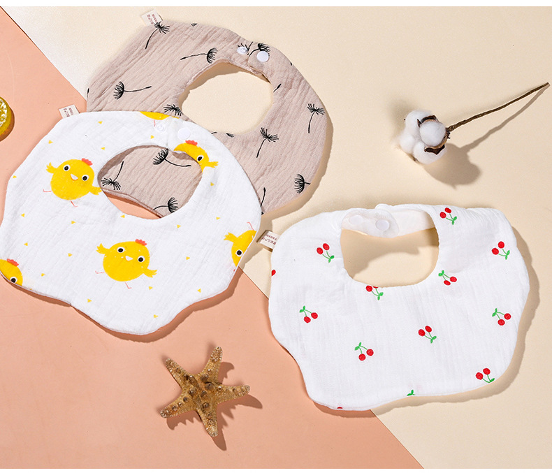 Class A baby bib, saliva towel, pure cotton gauze, anti-spitting milk bib for boys, 0-3 years old, new baby scarf style pic 20