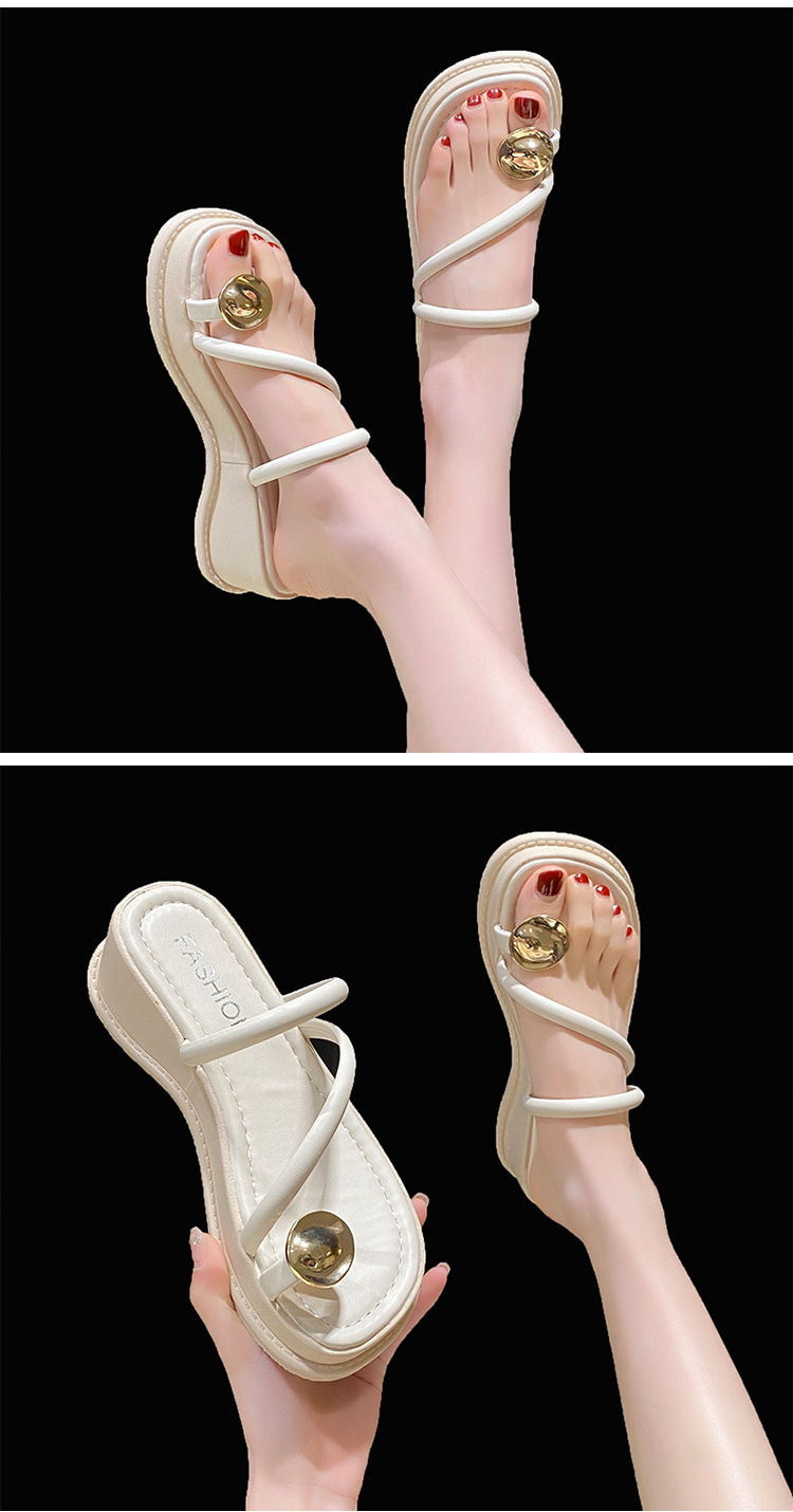 套趾凉拖鞋女夏外穿2023新款方头夹脚一字拖鞋休闲厚底凉鞋女代发详情8