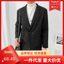 小西裤男坠感修身直筒休闲裤男生婚庆商务秋季高档男装白色九分裤详情15