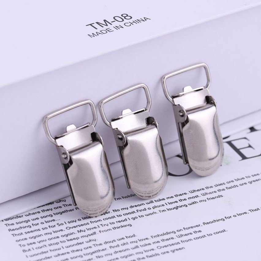 现货小面无胶鸭嘴扣 背带扣 鸭嘴夹 五金夹配件 织带扣 批发详情2