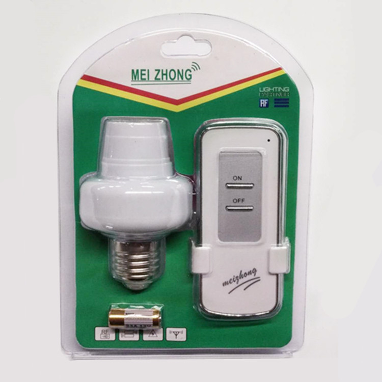 The remote control switch lamp cap has a 220V remote control that can pass through the wall pic 1