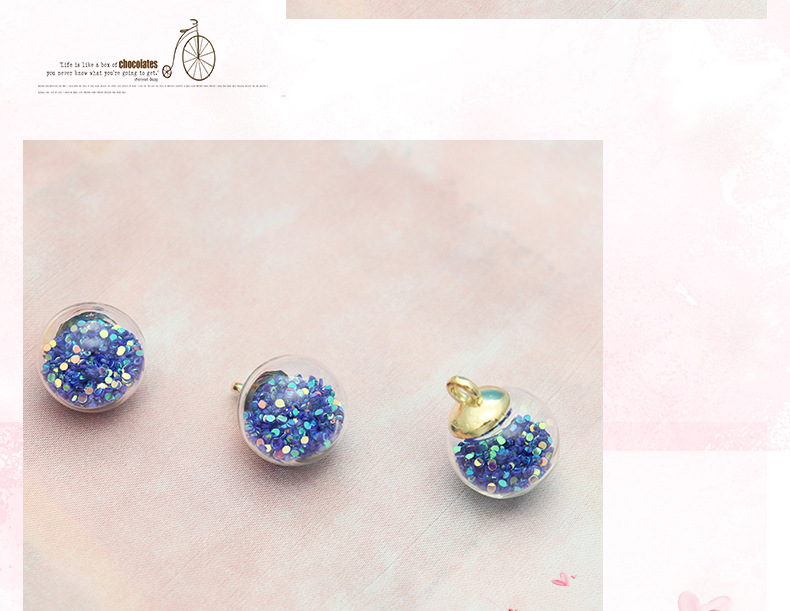 Ins-style sweet polka dot glass ball pendant, hair band, wristband DIY accessory manufacturer pic 6