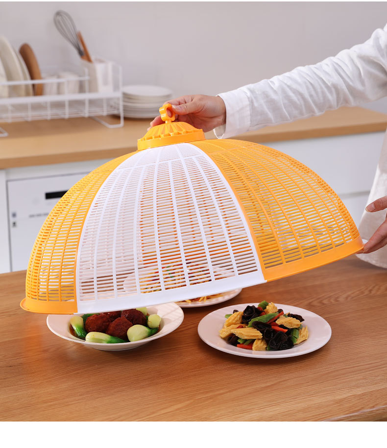 塑料饭菜罩子夏季盖菜罩防苍蝇折叠可拆洗餐桌剩菜食物罩家用新款详情14