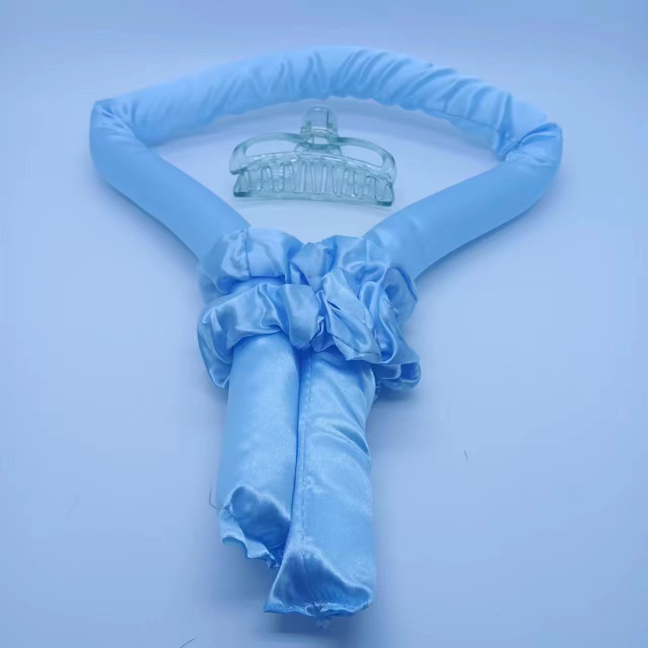亚马逊泡沫睡眠懒人卷发带夹子神器 跨境新款两用刘海缝发卷发器详情6
