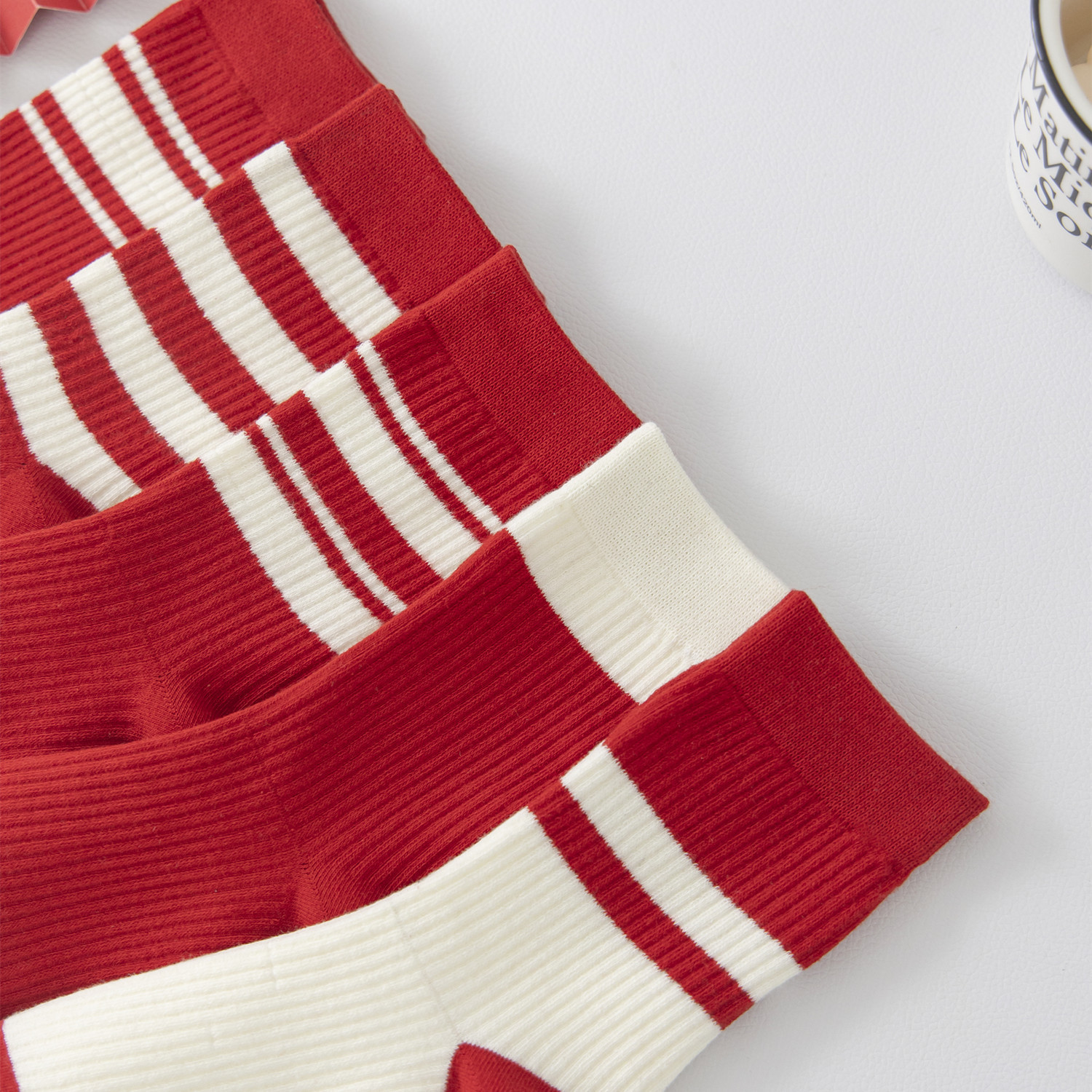 龙年新年本命年大红袜子女秋冬款棉袜中筒袜结婚喜庆2024新款红袜详情2