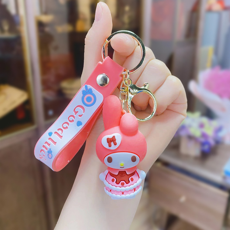 卡通公仔三丽鸥系列 美乐蒂汽车包包手机pvc软胶钥匙扣挂件小礼品详情9