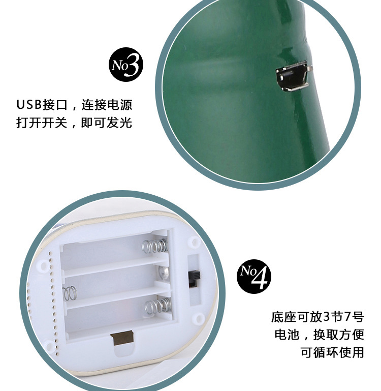 跨境圣诞节LED发光圣诞树装饰品圣诞灯光装饰品圣诞树爆款挂件详情15