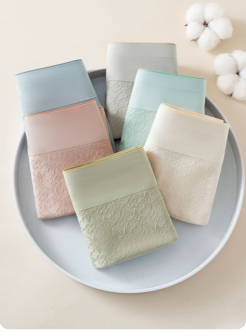 纯棉内裤女士抗菌全棉裆夏季薄款无痕透气内裤纯绵女夏季少女生详情19