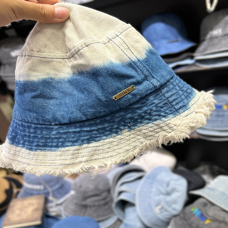 Fuzzy side crash color vaquero sombrero de pescador mujer primavera otoño multifuncional casual sombrero de lavabo estilo de puerto vintage sombrero vegano personalidad moda marca cool pic 5