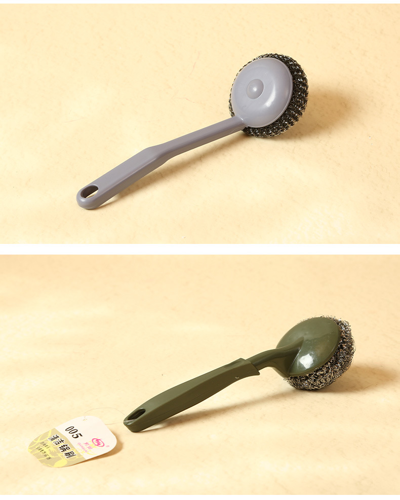 G136塑料家用锅刷清洁球刷头短手柄可悬挂洗碗刷子厂家批发碗筷刷批发详情7