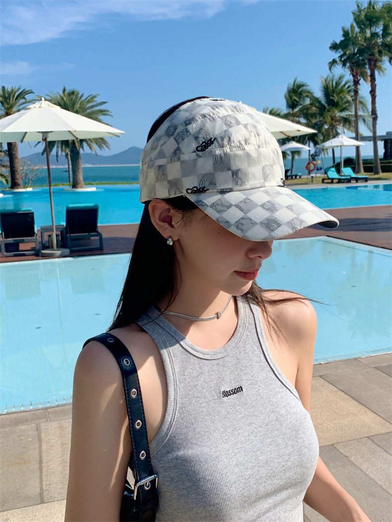 可扎高马尾棒球帽女士夏季网红运动太阳帽空顶遮阳防晒帽鸭舌帽潮详情5