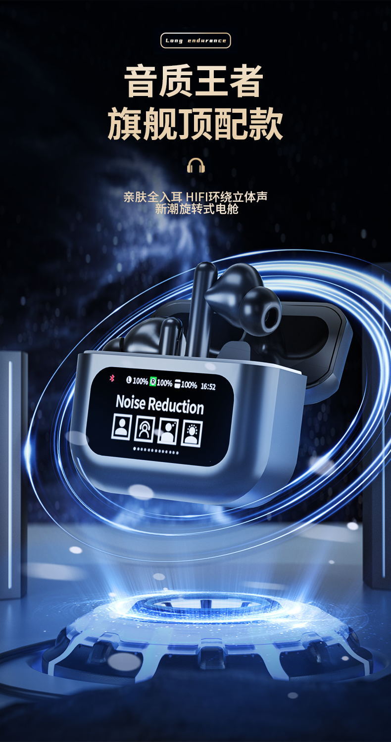 跨境爆款私模YW06迷你无线蓝牙耳机耳塞式运动耳机工厂批发印制lo详情1