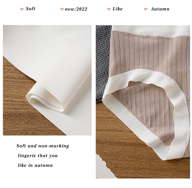 Wholesale of 60 pieces of Xinjiang long-staple cotton pure cotton mid-high waist tapered belly all-cotton antibacterial crotch seamless underpants for women pic 14