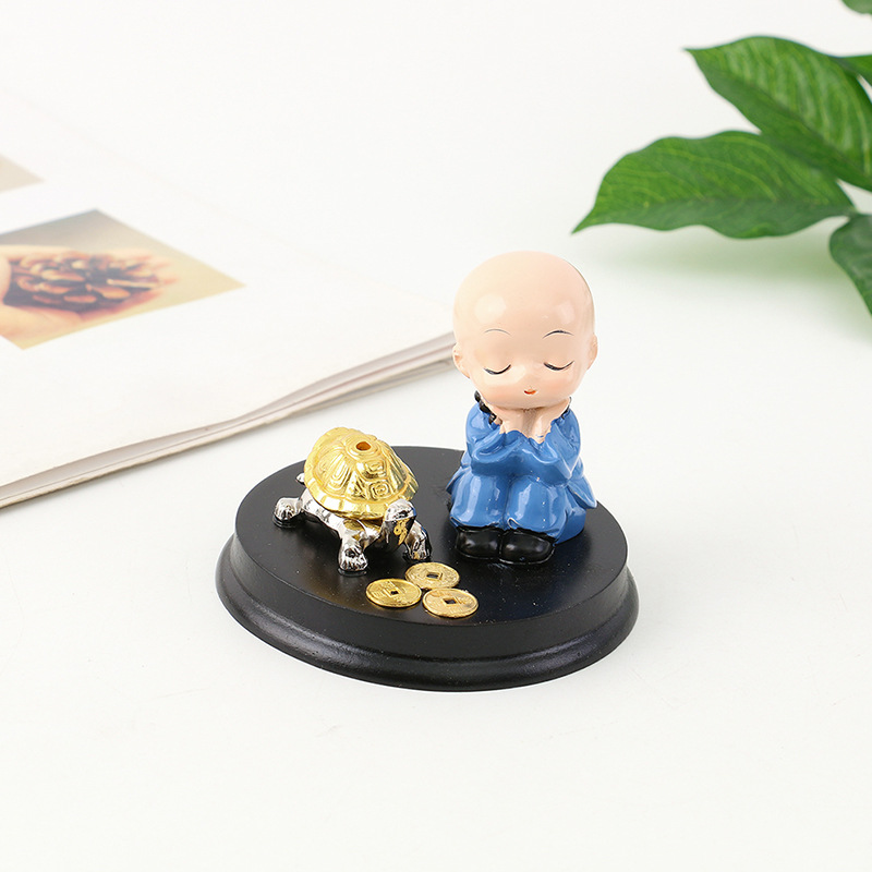 New creative resin handicrafts for little monks, Zen incense burners, decorative lines, incense holders and gift ornaments pic 4