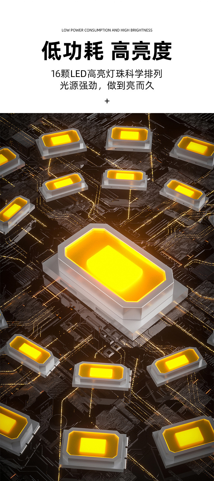 义乌闪电鹰跨境新品强光手电筒可充电多功能超亮手提探照灯露营灯详情20