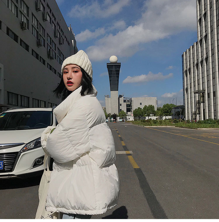 New large-sized thickened bread jacket, down jacket, cotton-padded jacket, student stand-up collar short coat for women pic 22