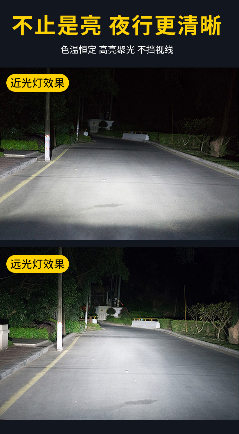  R11汽车led大灯12v24V摩托车前照头灯h4远近光改装灯泡详情8