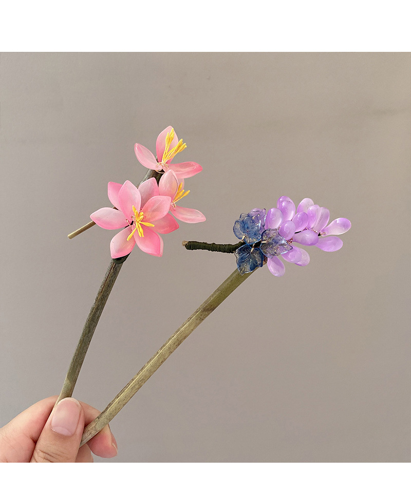 新中式古风汉服花朵发簪中国风盘发头饰发钗简约现代丸子头女发饰详情27