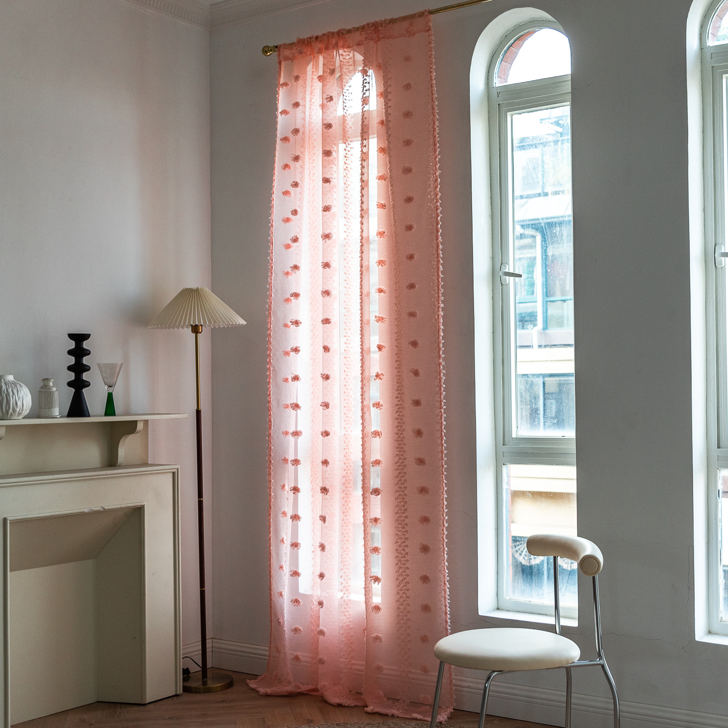Cross-border best-selling Instagram influencer finished yellow niche light and thin window screen for living rooms and bedrooms. Manufacturer pic 16