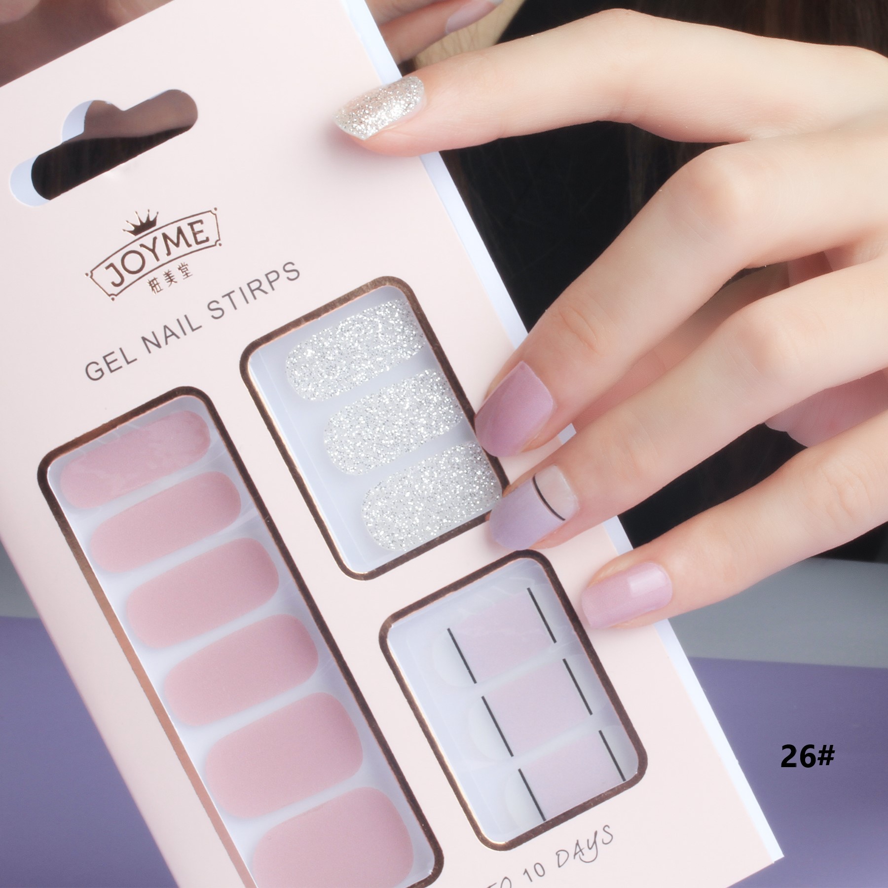 Custom-made 12-piece box set of waterproof nail stickers that are popular among Internet celebrities pic 38