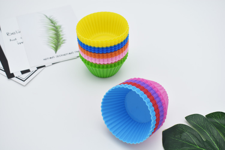 厂家现货硅胶马芬杯 烘焙甜品蛋挞布丁7cm蛋糕模具 DIY圆形蛋糕杯详情28