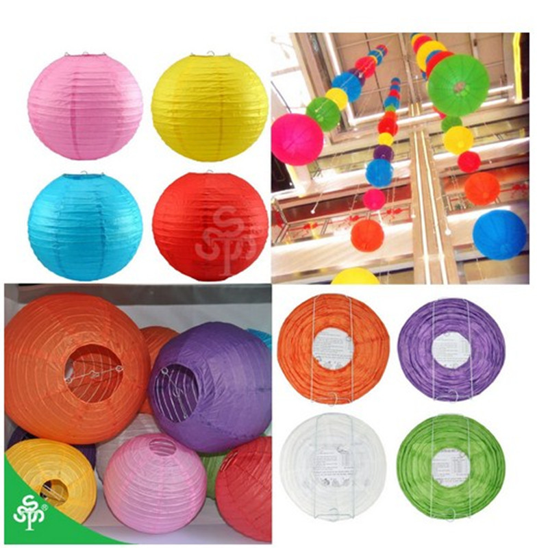 Wholesale white paper lanterns for the Mid-Autumn and Spring Festival, folding, handcrafted round paper lanterns, wedding and festive decorations pic 68