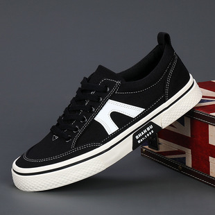 男鞋秋季2022新款运动休闲布鞋男款秋冬工作上班防滑帆布板鞋男士详情3