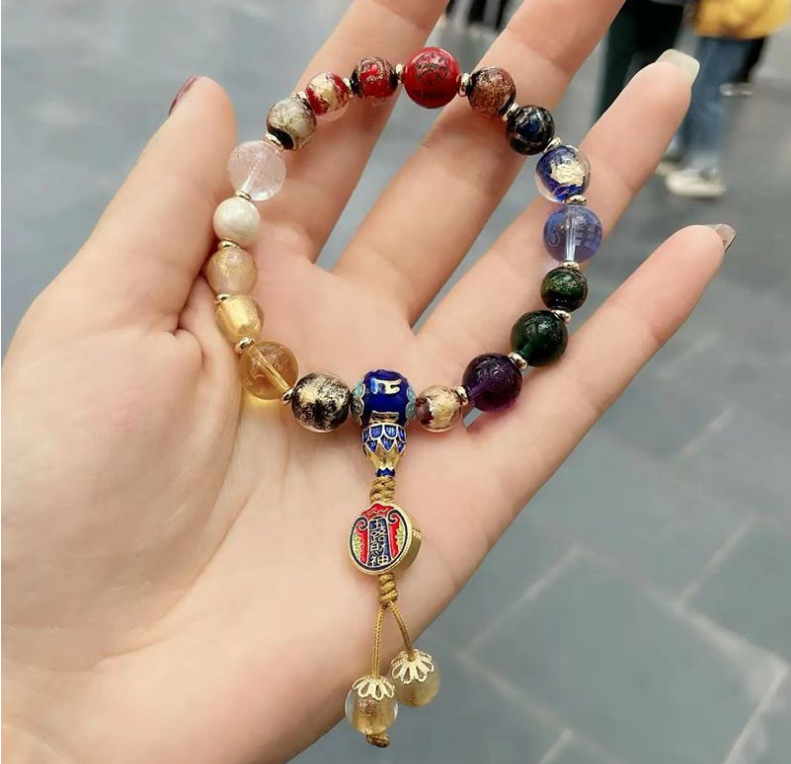 小红书同款雍和圆满十八籽心经手环手串原创设计药师心经饰品手链详情14