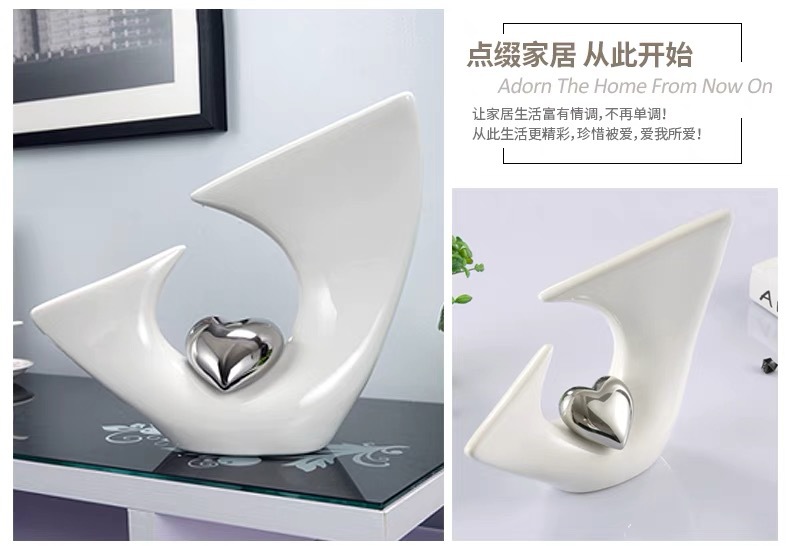 Chinagoods ceramic Ornaments modern wine cabinet Ornaments light luxury living room entrance hall office study simple home decorations ceramic Ornaments souvenirs pic 5