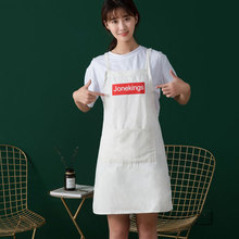 厨房擦手家用条纹围裙广告围裙定做加厚防水防油围裙定制logo批发详情6