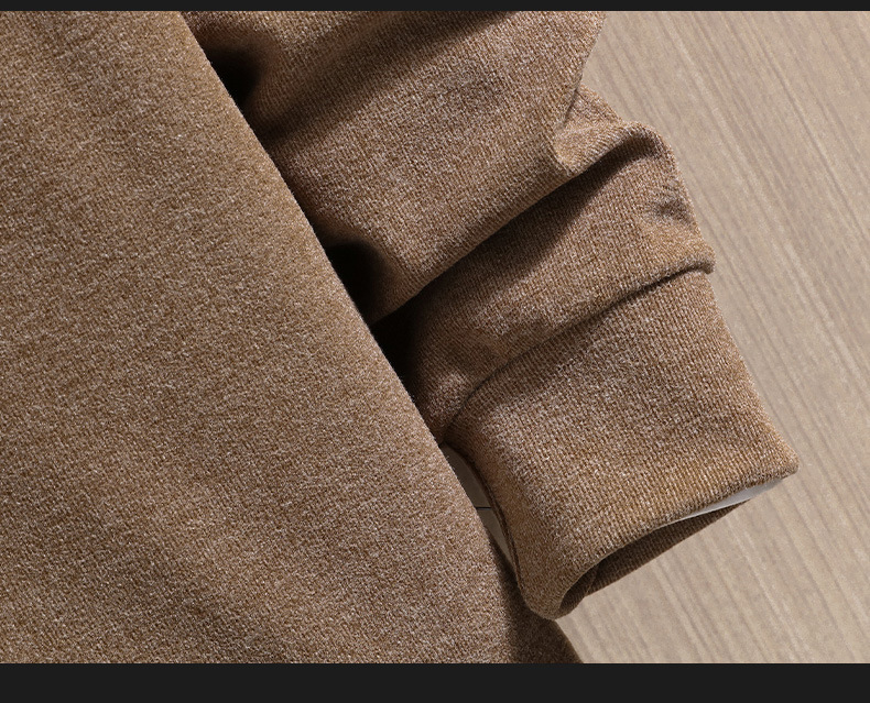 2022 Autumn/Winter new double-sided German fleece long-sleeved T-shirt for men, Korean-style trendy fleece hoodie, casual top for men pic 56