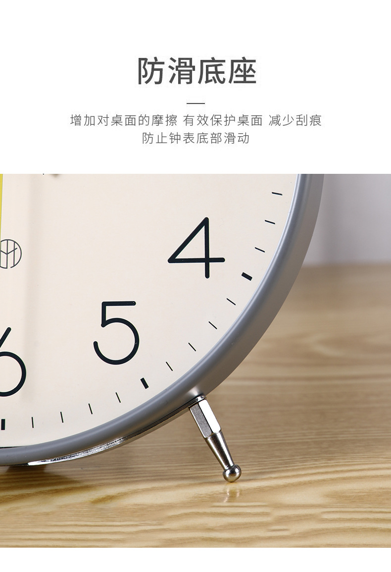 Hanlin Times Modern and simple pendulum clock, living room desktop table clock, home desktop fashionable clock, sitting clock, table clock for display pic 7
