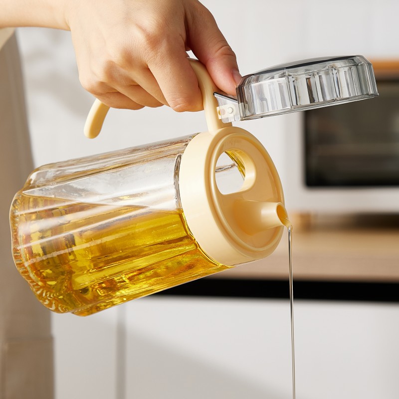 8575玻璃油壶酱油醋分装瓶油罐壶厨房家用调料瓶装油神器不挂油香油瓶详情3