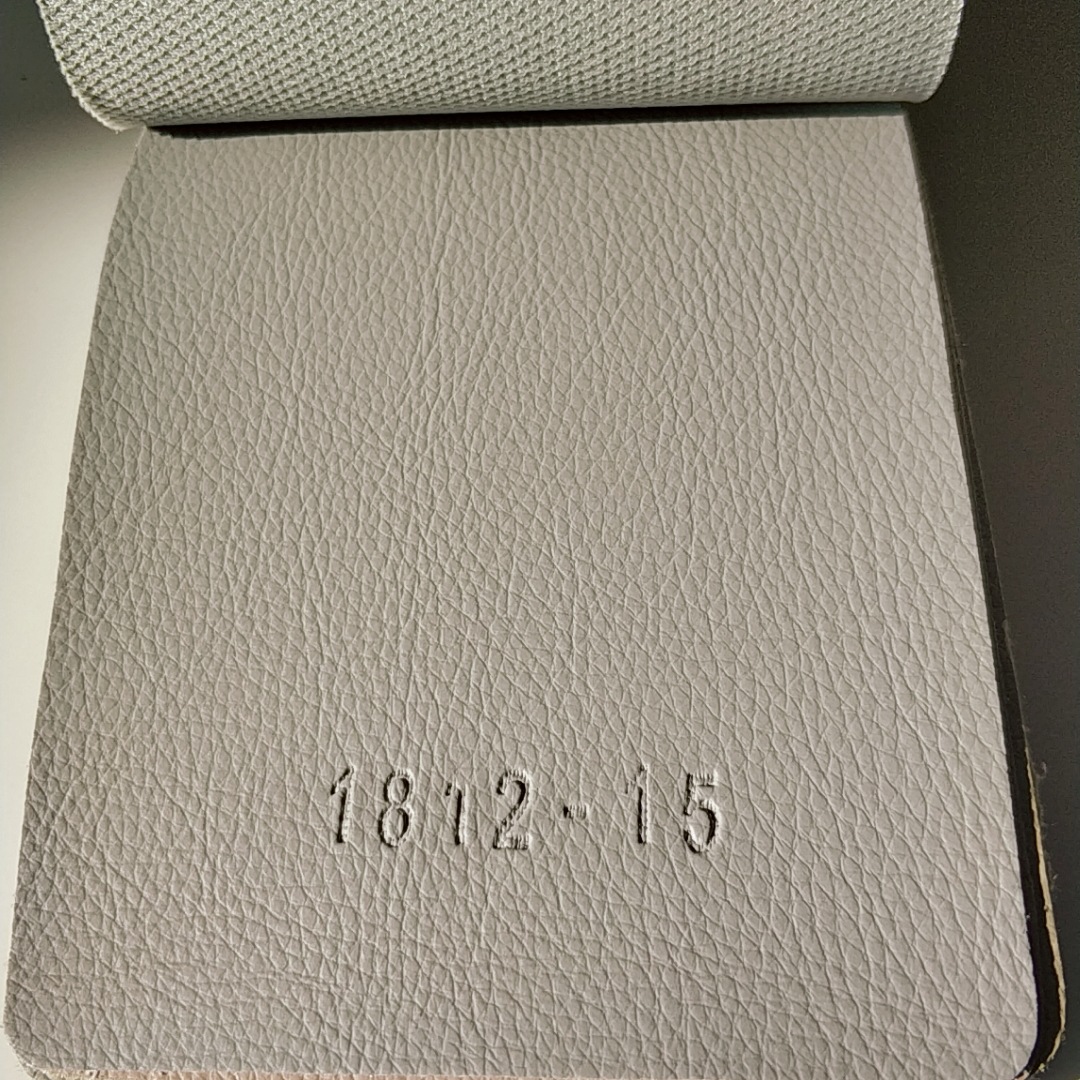 0.7mm waterproof and scratch-resistant PVC leather fabric with a small lychee pattern knitted base for office sofa leather car seat interior pic 8