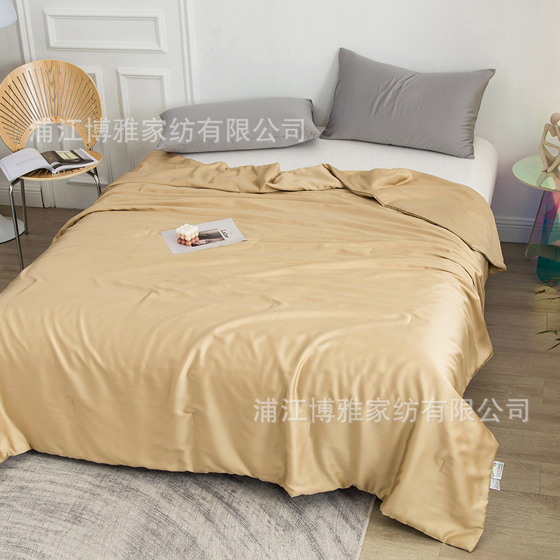New modern and simple Muji 60s Tencel quilt, all-cotton quality ice silk summer cooling quilt, washed cotton air-conditioned quilt pic 13