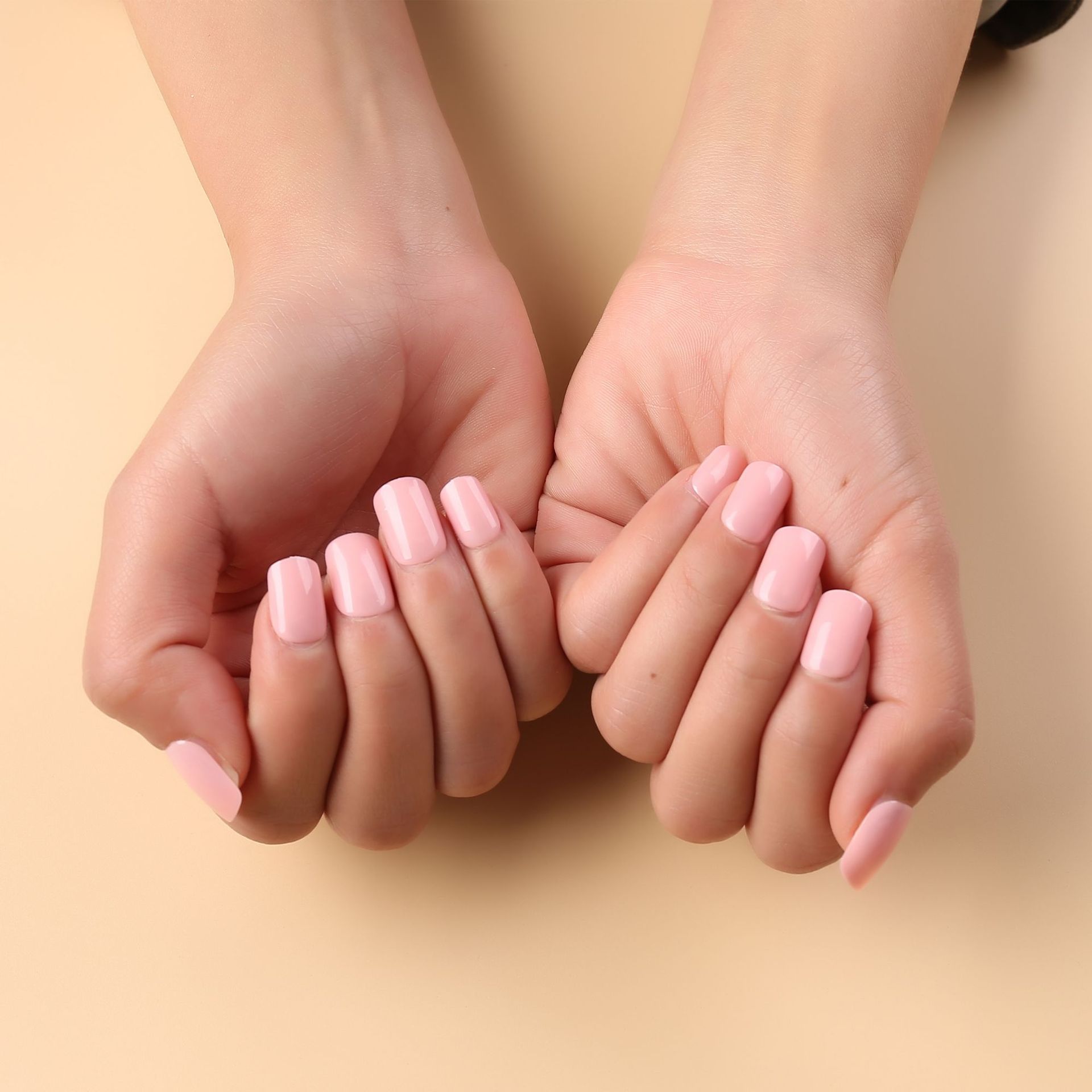 Wholesale of nail art wearable nails, nail patches, false nails, wearable square-headed short solid-color false nails in stock, wholesale exclusively for foreign trade pic 1