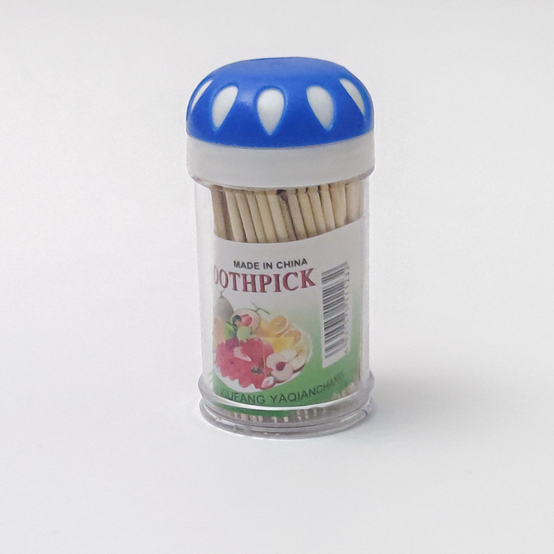 12瓶装一次性双头牙签雪花牙签筒 竹制牙签 地摊货源一元二元批发详情29