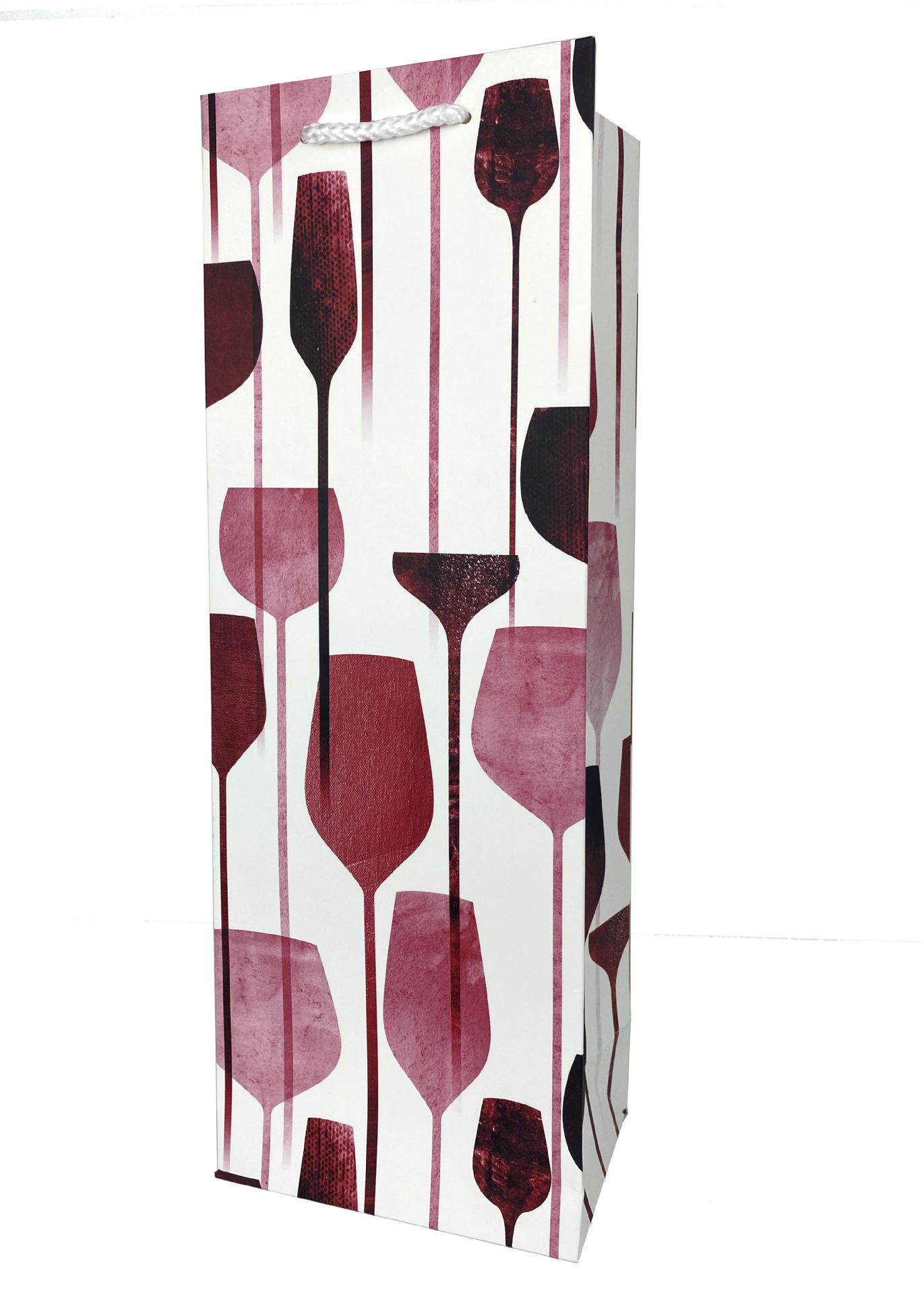 Baisite Packaging Cross-border Exclusive Wine bag in stock, red wine packaging paper bag, wine gift, hand-folded wine bag in stock pic 2