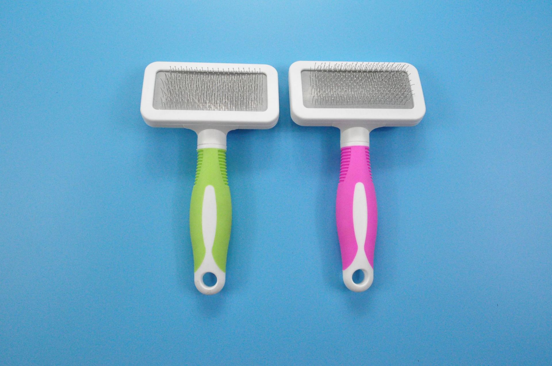 Pet comb, dog hair brush, stainless steel round head, white airbag needle comb, dog split comb pic 5