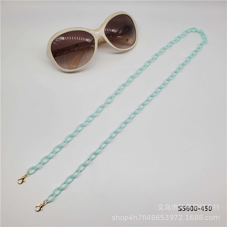 Custom nueva moda simple personalizado acrílico eyewear cadena eyewear colgante cuello anti-caída eyewear cuerda 23121 pic 5