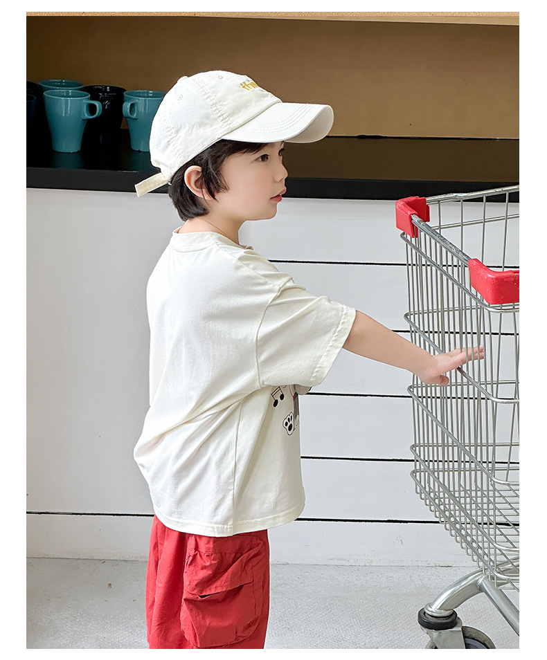 男童t恤短袖2025新款夏季立体小狗炸街半袖上衣儿童夏装宝宝潮T详情13