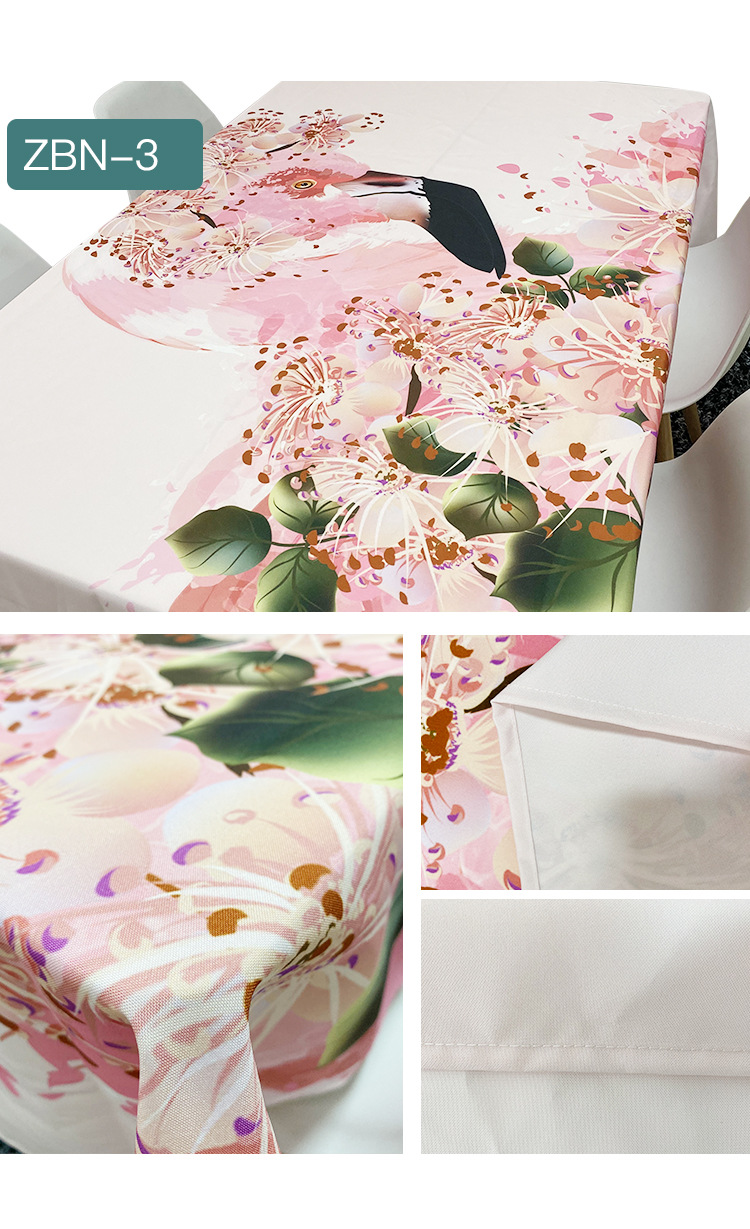 Modern and simple polyester fiber tablecloth, rectangular tablecloth pad for home dining table, waterproof, oil-proof and no-wash table mat pic 13