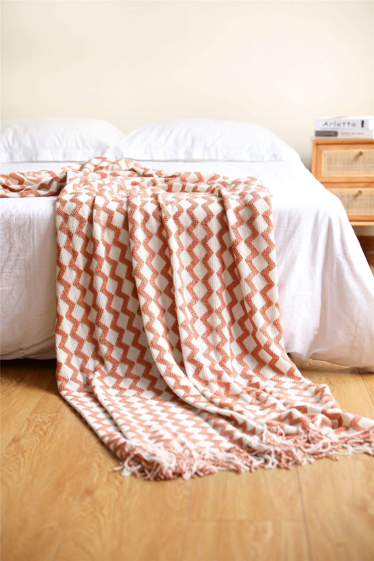 Knitted blankets, sofa blankets, cover blankets, bed tail blankets, summer office air conditioning blankets, nap blankets, small blankets wholesale pic 26