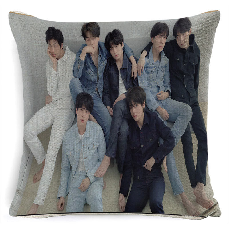 Customized new cushion covers for anime and cartoon BTS fans, Douyin merchandise and fan gifts pic 16